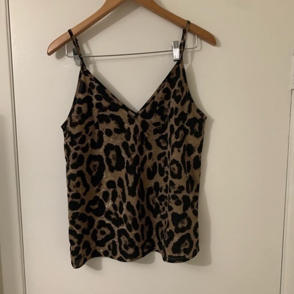 Leopard Flowy Medium Adjustable Strap Tank Medium - Picture 1 of 6